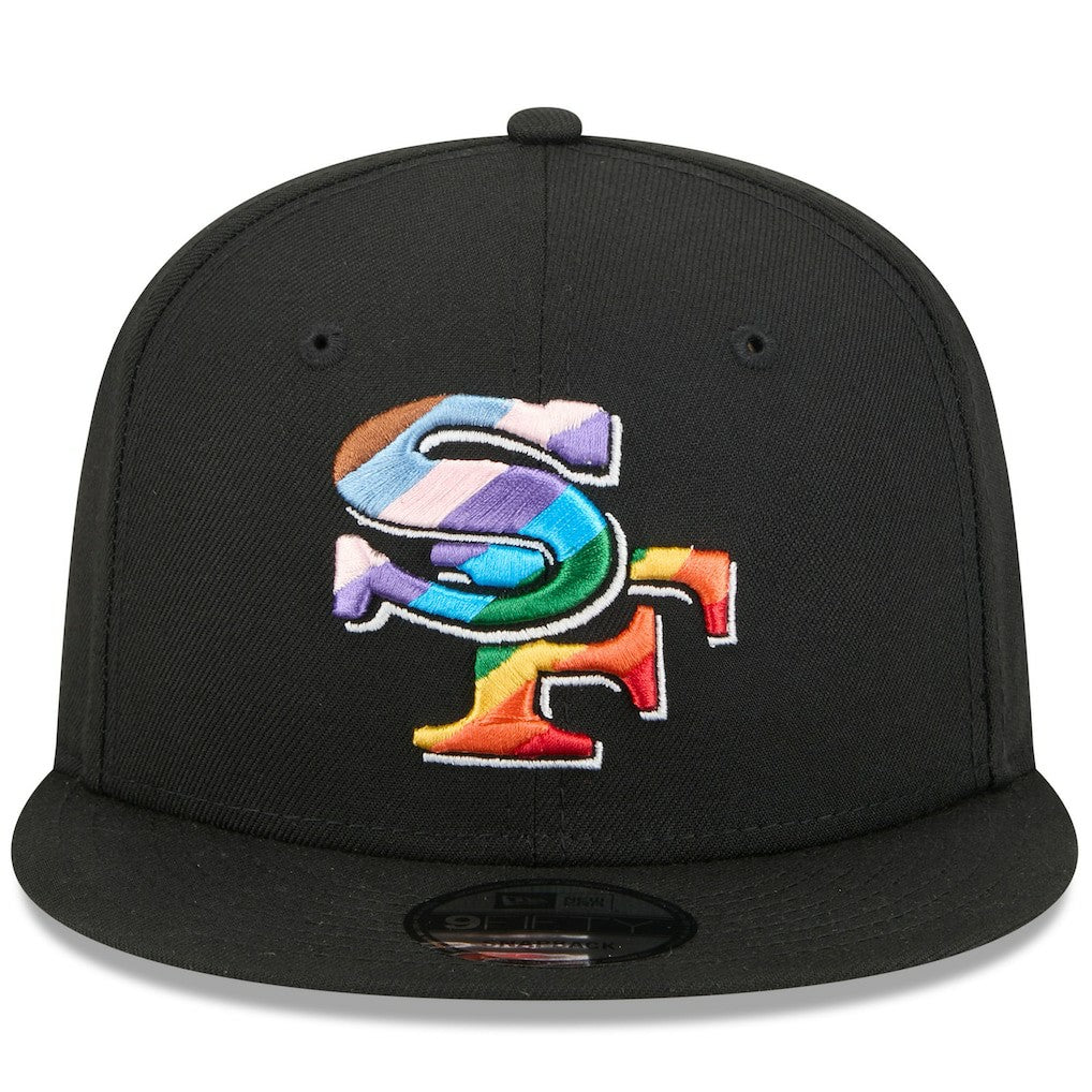 San Francisco 49ers New Era Pride 9FIFTY Snapback Hat - Black on sale