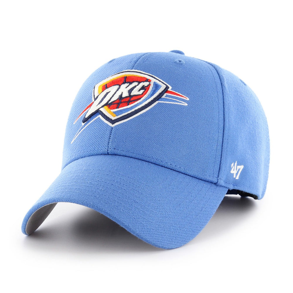 Oklahoma City Thunder '47 Core Logo MVP Adjustable Hat - Blue | 47 brand outlet