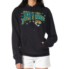 Jacksonville Jaguars Starter Women's Fireworks Fleece Pullover Hoodie - Black cheap