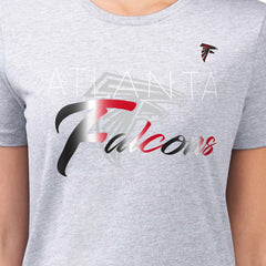Atlanta Falcons G-III 4Her by Carl Banks Women's Super-Slim Fit Lightweight Shadow Logo T-Shirt - Gray online
