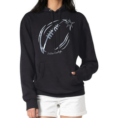 Dallas Cowboys G-III 4Her by Carl Banks Women's Metallic Print Football Sketch Fleece Pullover Hoodie - Black for sale