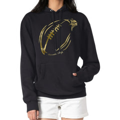 Minnesota Vikings G-III 4Her by Carl Banks Women's Metallic Print Football Sketch Fleece Pullover Hoodie - Black online