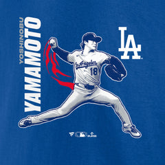 Yoshinobu Yamamoto Los Angeles Dodgers Player Graphic T-Shirt - Royal