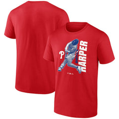Bryce Harper Philadelphia Phillies Player Graphic T-Shirt - Red