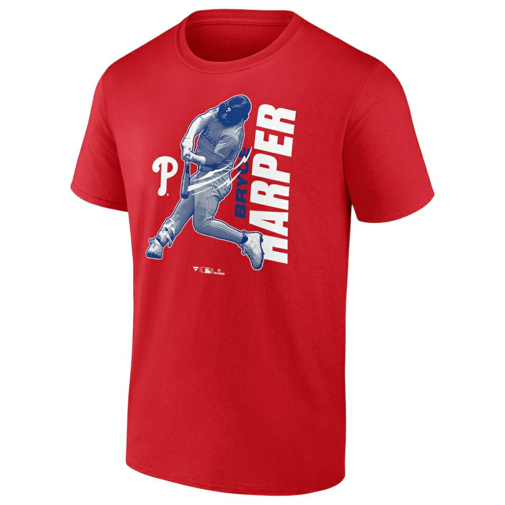 Bryce Harper Philadelphia Phillies Player Graphic T-Shirt - Red