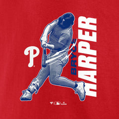 Bryce Harper Philadelphia Phillies Player Graphic T-Shirt - Red