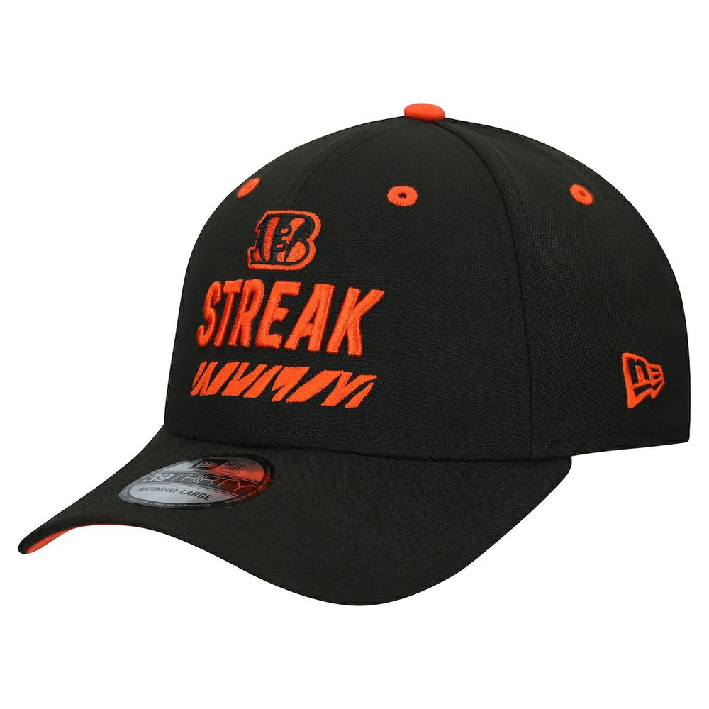 Cincinnati Bengals New Era STREAK Season Ticket Member 39THIRTY Flex Hat - Black sale
