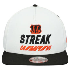 Cincinnati Bengals New Era STREAK Season Ticket Member 9FIFTY A-Frame Snapback Hat - White cheap