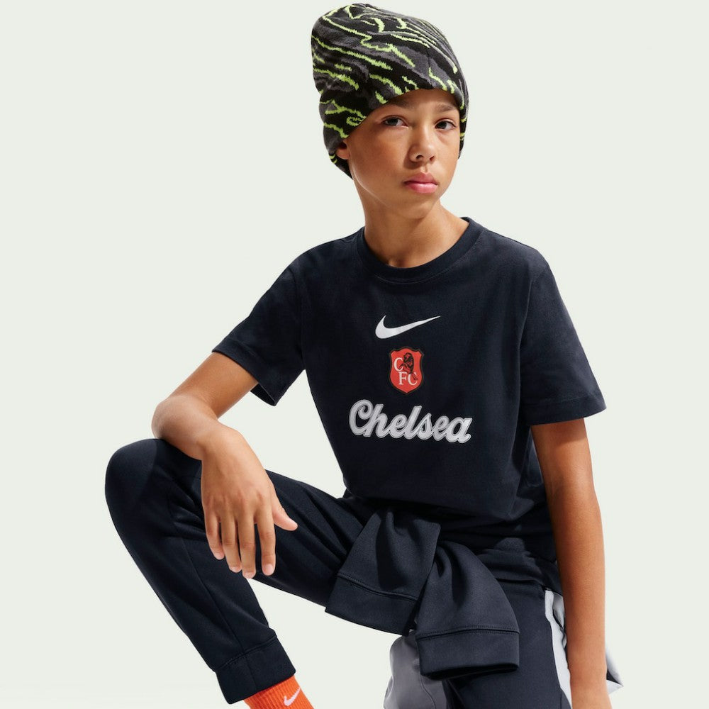 Chelsea Youth Crest T-Shirt - Black | Nike online