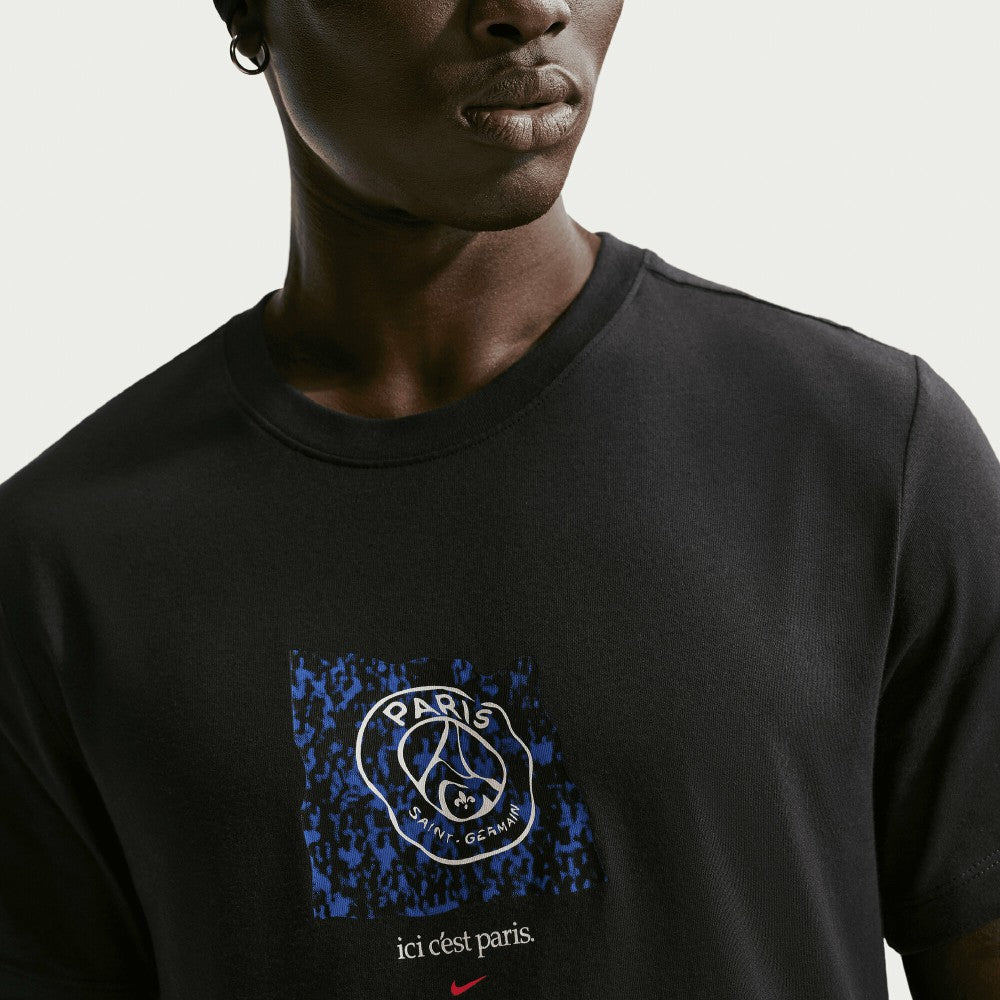 Paris Saint-Germain Men's Banner T-Shirt - Black | Nike cheap
