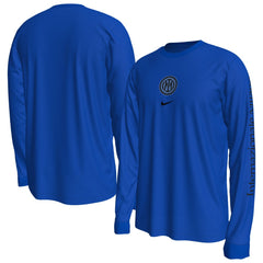 Inter Milan Wordmark Long Sleeve T-Shirt - Blue | Nike shop