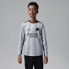 Paris Saint-Germain Jordan Brand Youth Long Sleeve Pre-Match Dri-FIT Top - Gray | Jordan on sale