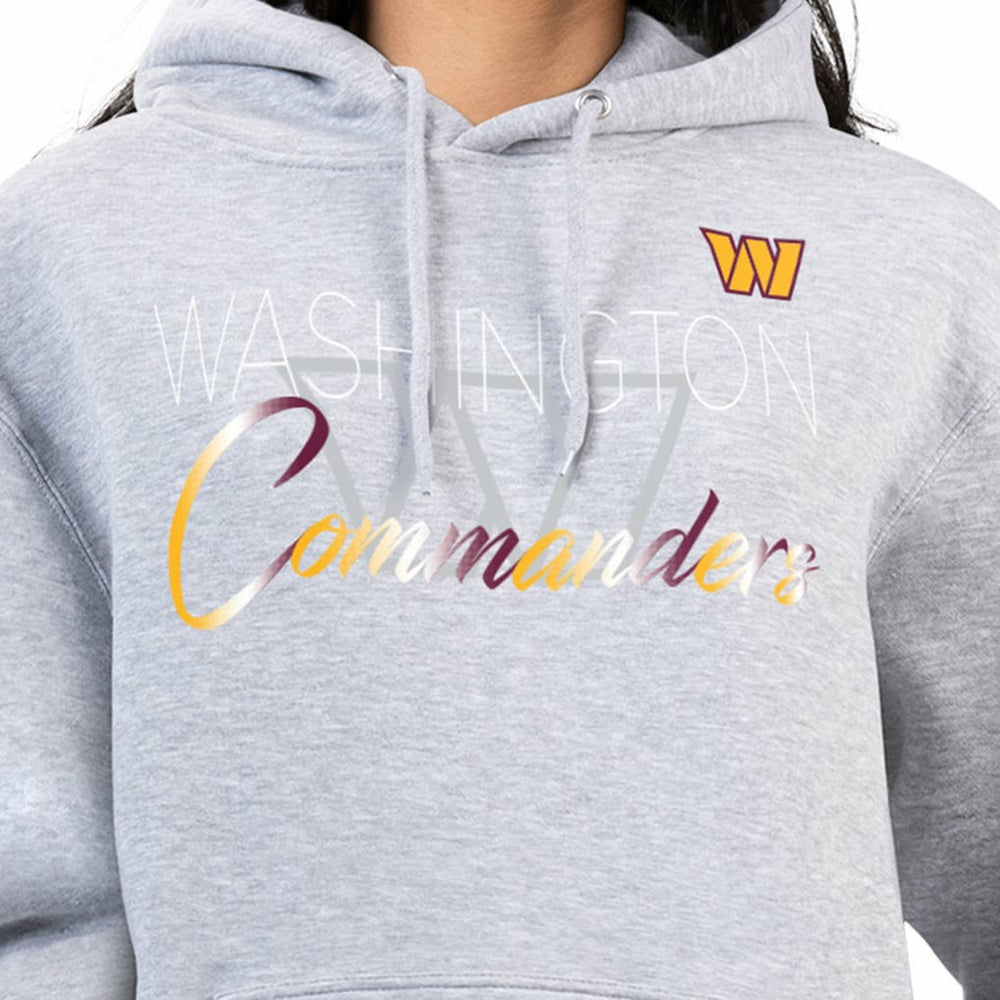 Washington Commanders G-III 4Her by Carl Banks Women's Shadow Logo Fleece Pullover Hoodie - Gray on sale