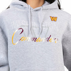 Washington Commanders G-III 4Her by Carl Banks Women's Shadow Logo Fleece Pullover Hoodie - Gray on sale