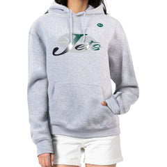 New York Jets G-III 4Her by Carl Banks Women's Shadow Logo Fleece Pullover Hoodie - Gray cheap
