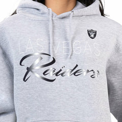 Las Vegas Raiders G-III 4Her by Carl Banks Women's Shadow Logo Fleece Pullover Hoodie - Gray on sale