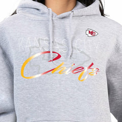 Kansas City Chiefs G-III 4Her by Carl Banks Women's Shadow Logo Fleece Pullover Hoodie - Gray outlet
