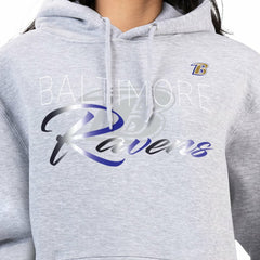 Baltimore Ravens G-III 4Her by Carl Banks Women's Shadow Logo Fleece Pullover Hoodie - Gray discount