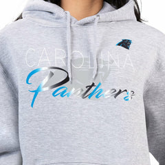 Carolina Panthers G-III 4Her by Carl Banks Women's Shadow Logo Fleece Pullover Hoodie - Gray on sale