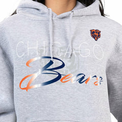 Chicago Bears G-III 4Her by Carl Banks Women's Shadow Logo Fleece Pullover Hoodie - Gray online