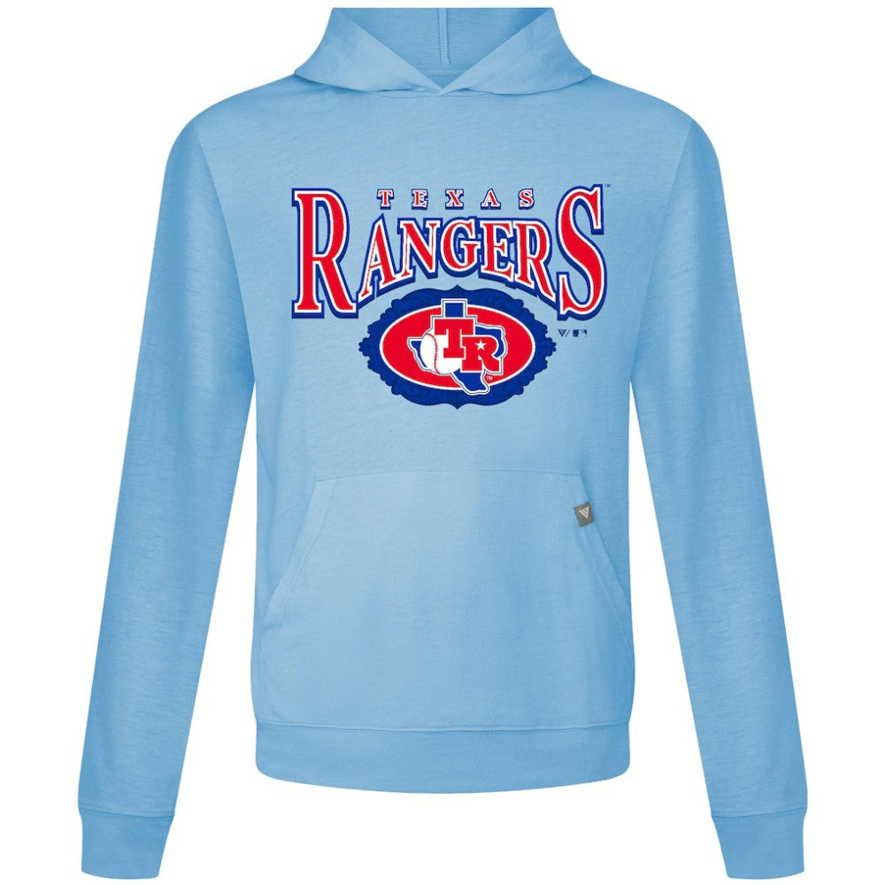 Texas Rangers Levelwear Lone Star Relay Pullover Hoodie - Light Blue