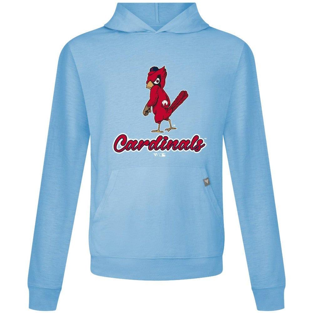 St. Louis Cardinals Levelwear Seeing Red Relay Pullover Hoodie - Light Blue