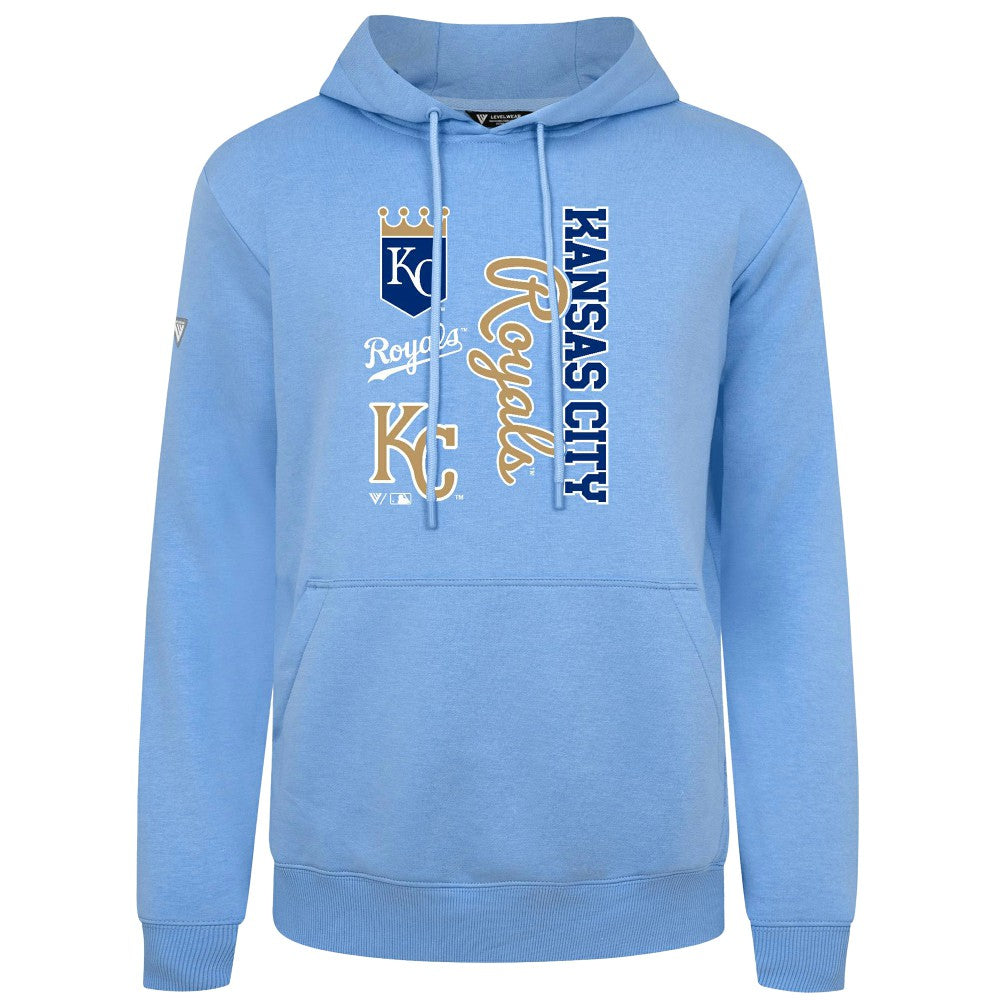 Kansas City Royals Levelwear Crown Podium Pullover Hoodie - Light Blue