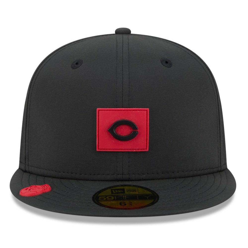 Cincinnati Reds 2026 Clubhouse 59FIFTY Fitted Hat - Black | New Era