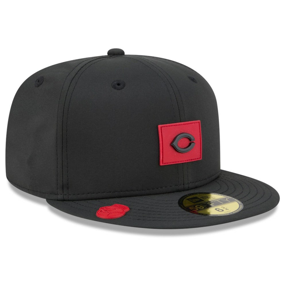 Cincinnati Reds 2026 Clubhouse 59FIFTY Fitted Hat - Black | New Era