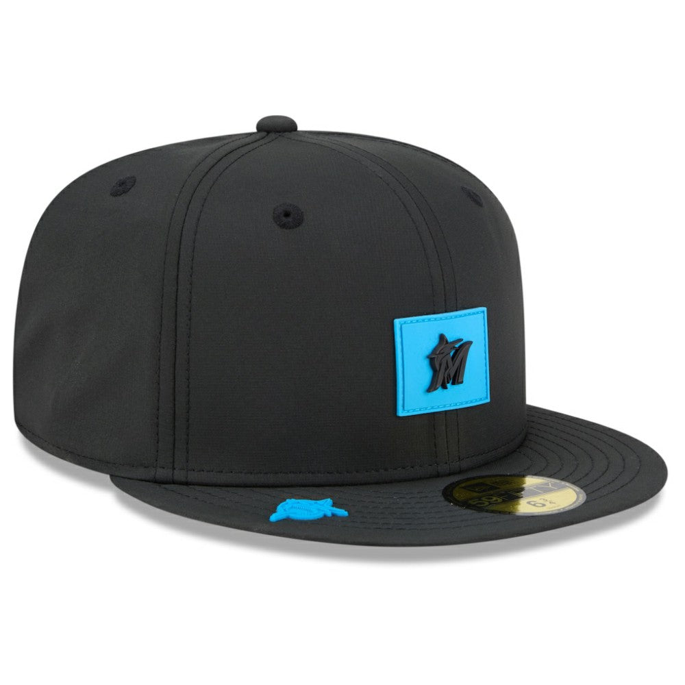 Miami Marlins 2026 Clubhouse 59FIFTY Fitted Hat - Black | New Era
