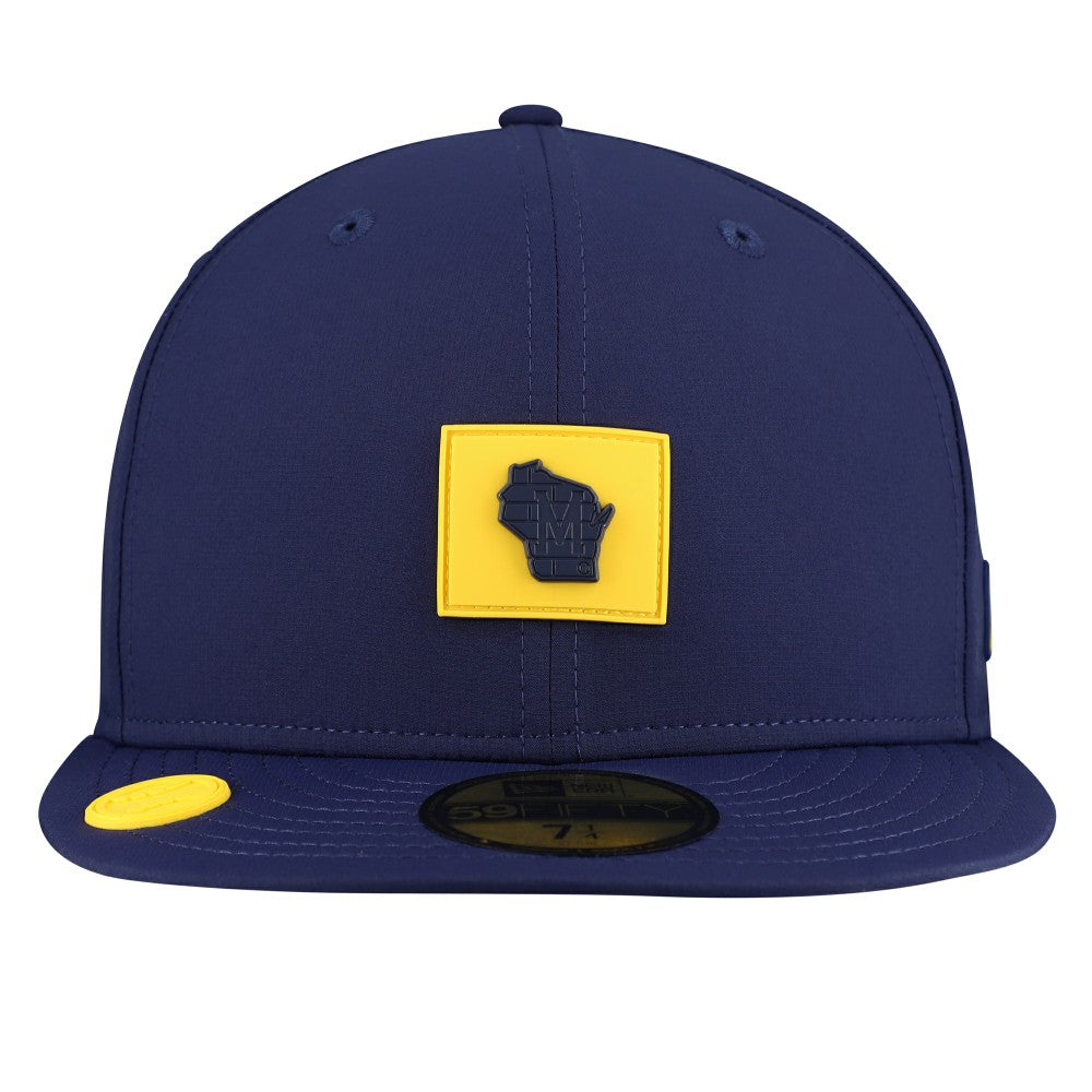 Milwaukee Brewers 2026 Clubhouse Alternate 59FIFTY Fitted Hat - Navy | New Era
