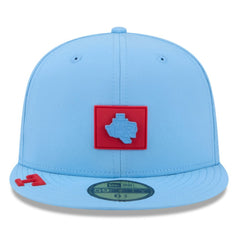 Texas Rangers 2026 Clubhouse Alternate 59FIFTY Fitted Hat - Light Blue | New Era