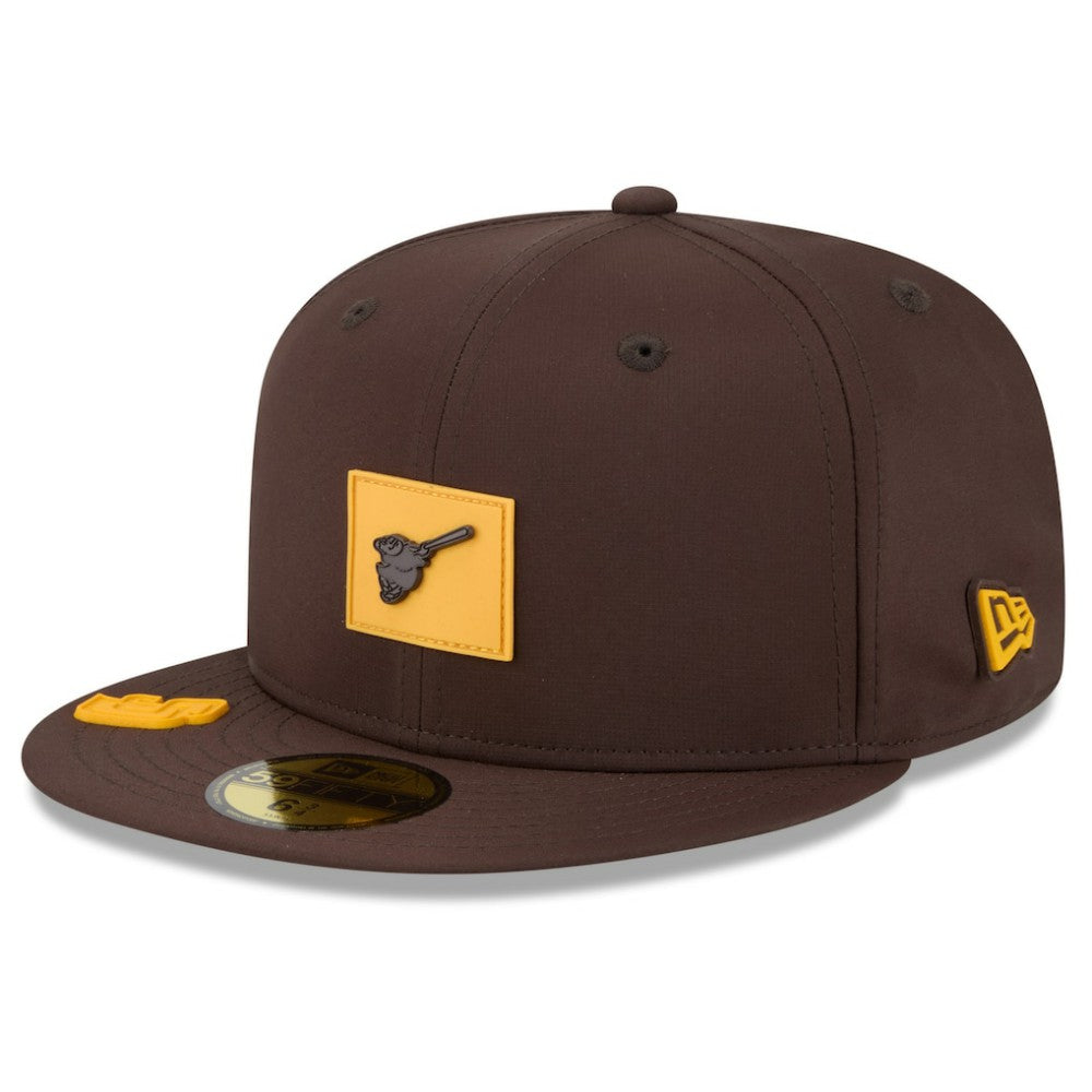 San Diego Padres 2026 Clubhouse Alternate 59FIFTY Fitted Hat - Brown | New Era