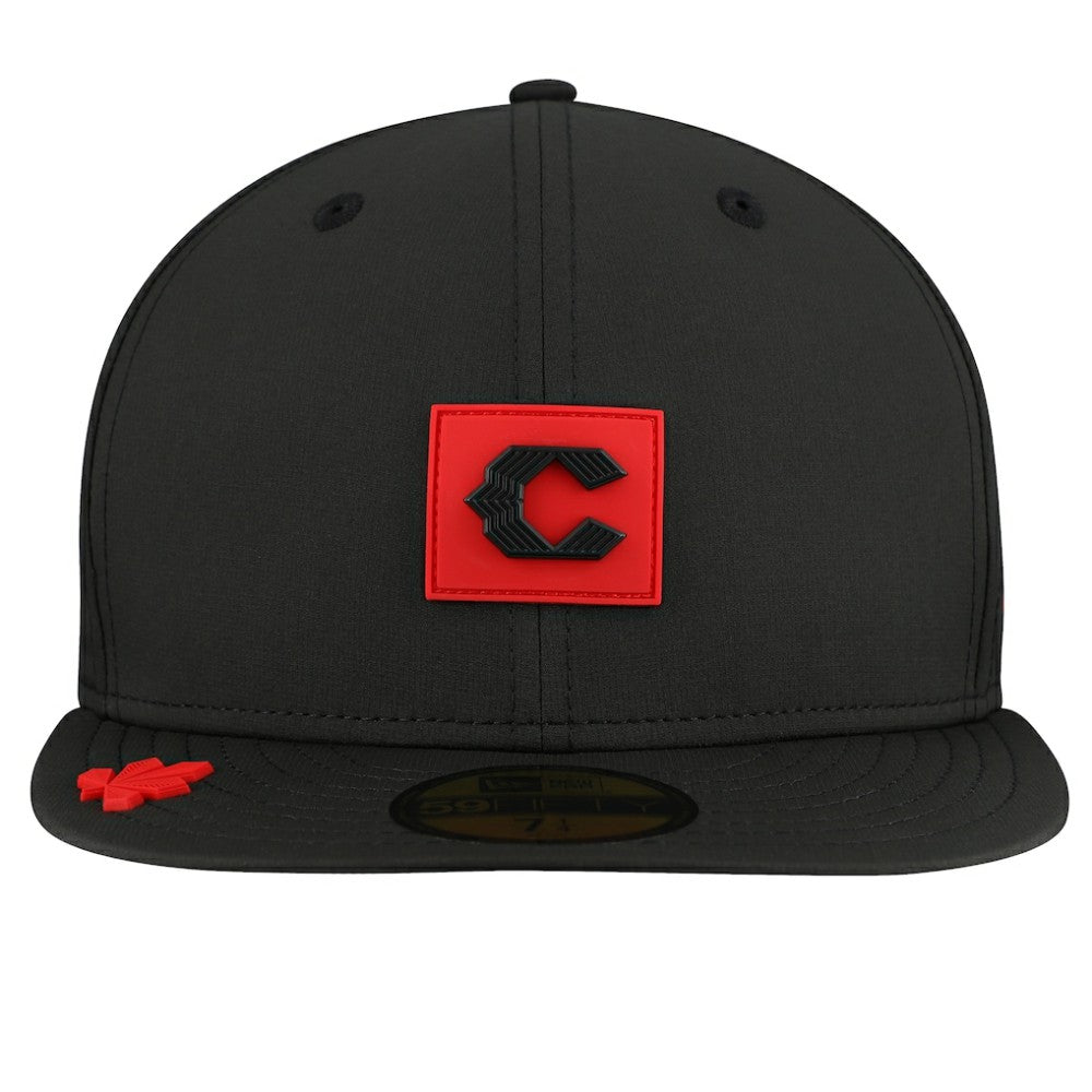 Cincinnati Reds 2026 Clubhouse Alternate 59FIFTY Fitted Hat - Black | New Era