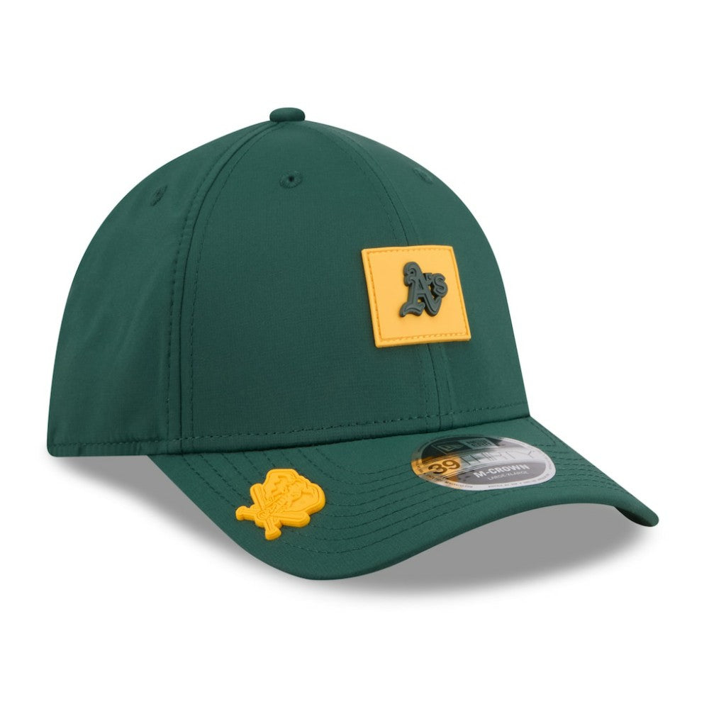 Athletics 2026 Clubhouse M-Crown 39THIRTY Flex Hat - Green | New Era