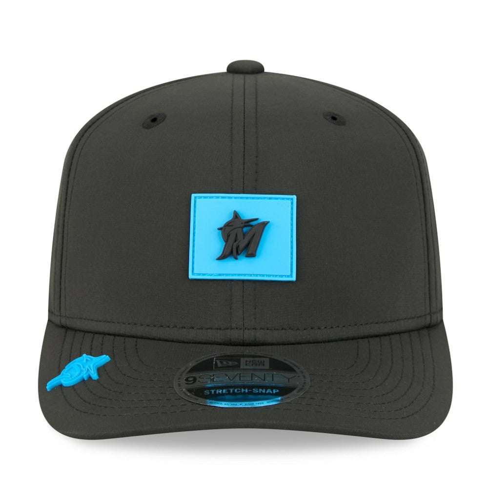 Miami Marlins 2026 Clubhouse 9SEVENTY Adjustable Hat - Black | New Era