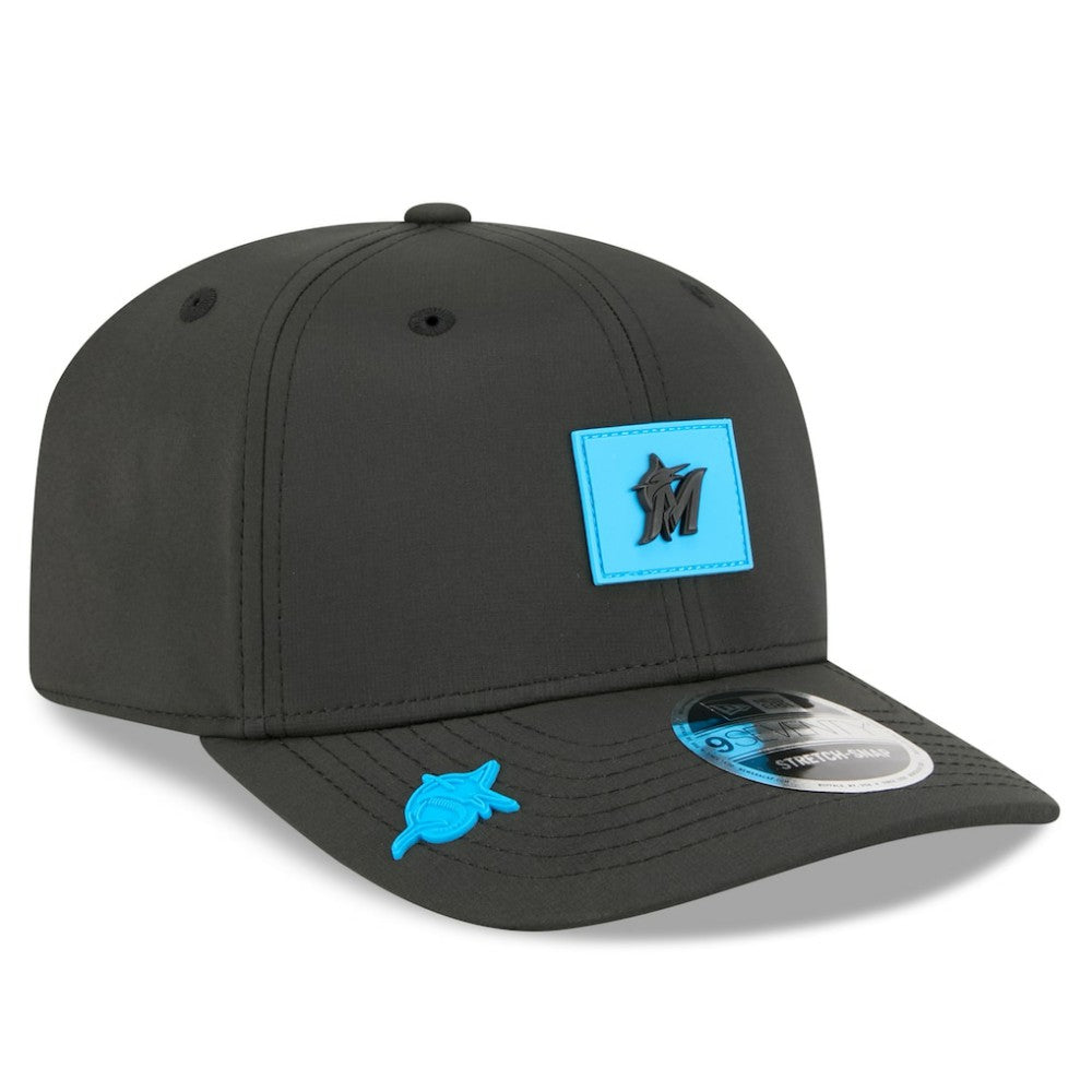 Miami Marlins 2026 Clubhouse 9SEVENTY Adjustable Hat - Black | New Era