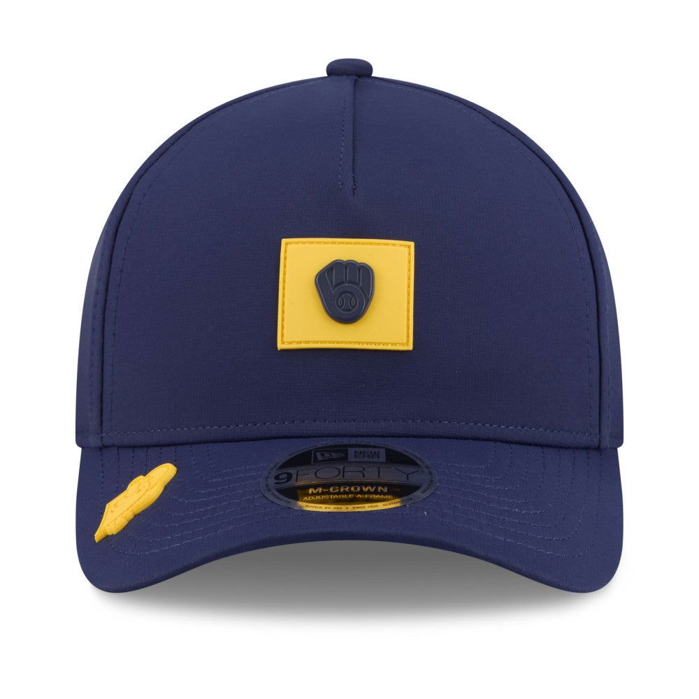 Milwaukee Brewers 2026 Clubhouse 9FORTY A-Frame Adjustable Hat - Navy | New Era