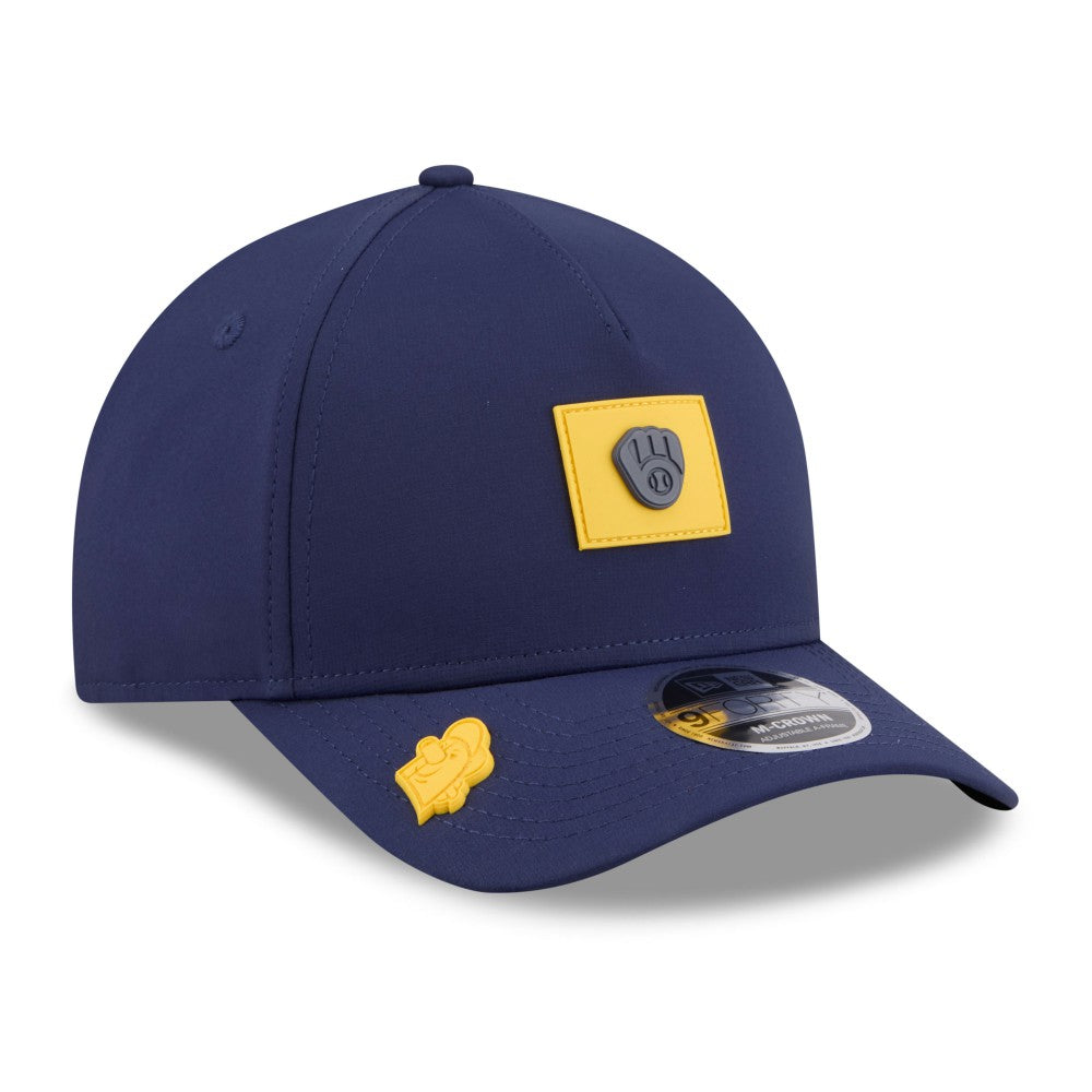 Milwaukee Brewers 2026 Clubhouse 9FORTY A-Frame Adjustable Hat - Navy | New Era