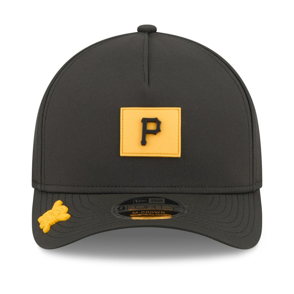 Pittsburgh Pirates 2026 Clubhouse 9FORTY A-Frame Adjustable Hat - Black | New Era