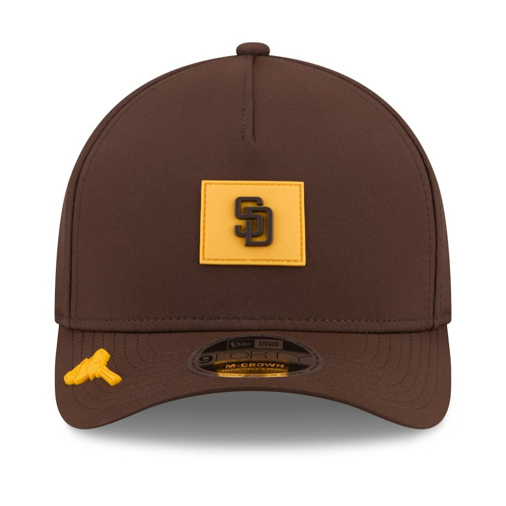 San Diego Padres 2026 Clubhouse 9FORTY A-Frame Adjustable Hat - Brown | New Era