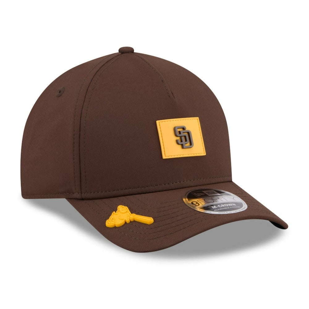 San Diego Padres 2026 Clubhouse 9FORTY A-Frame Adjustable Hat - Brown | New Era