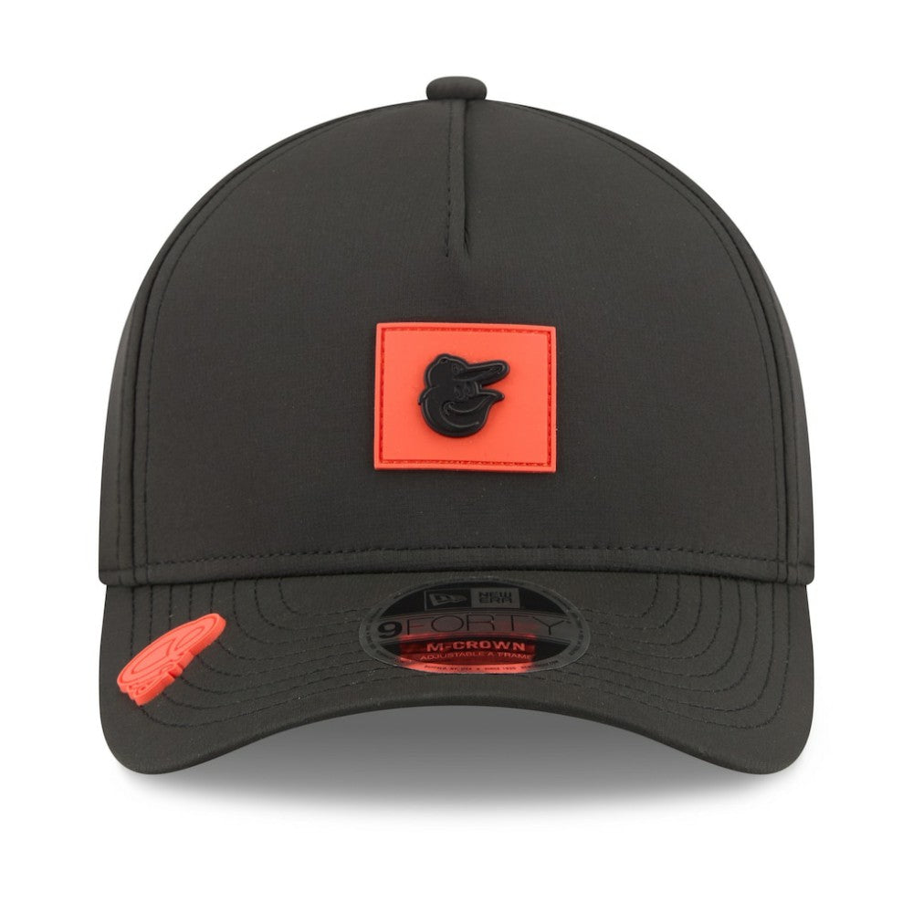 Baltimore Orioles 2026 Clubhouse 9FORTY A-Frame Adjustable Hat - Black | New Era