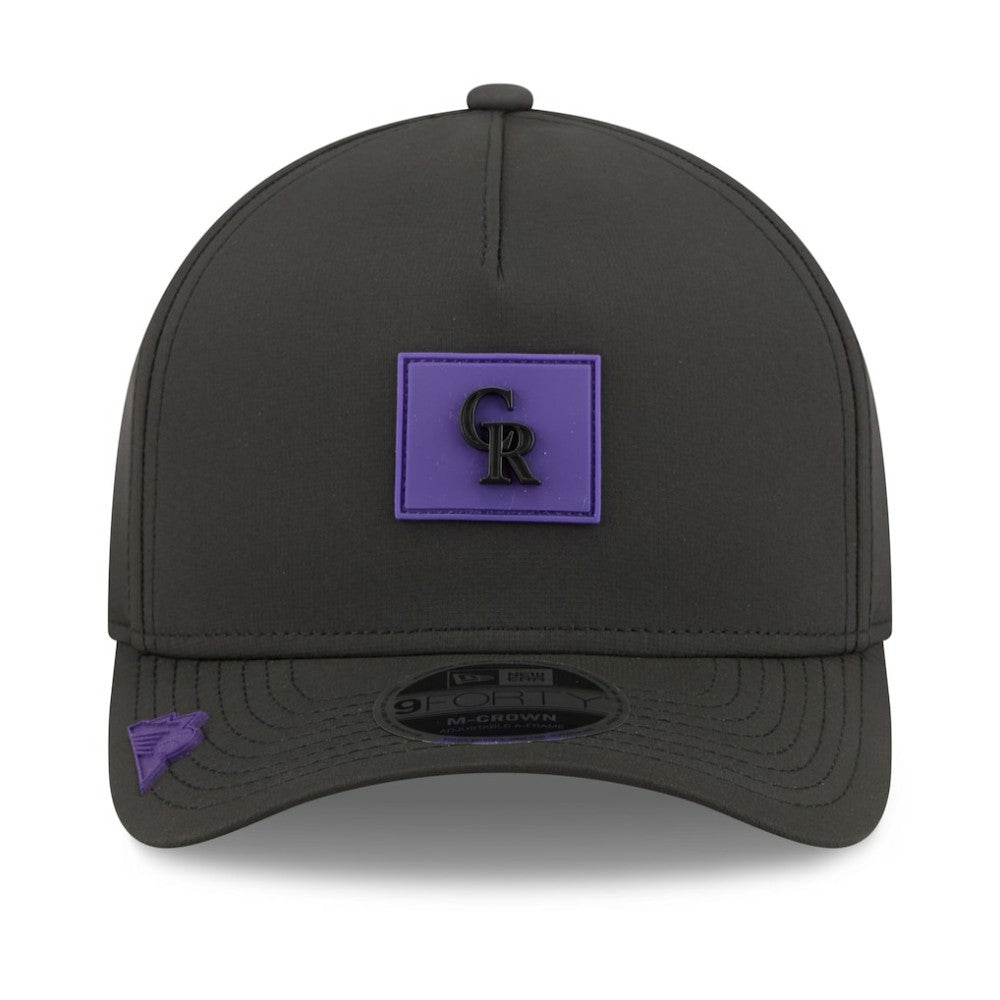 Colorado Rockies 2026 Clubhouse 9FORTY A-Frame Adjustable Hat - Black | New Era