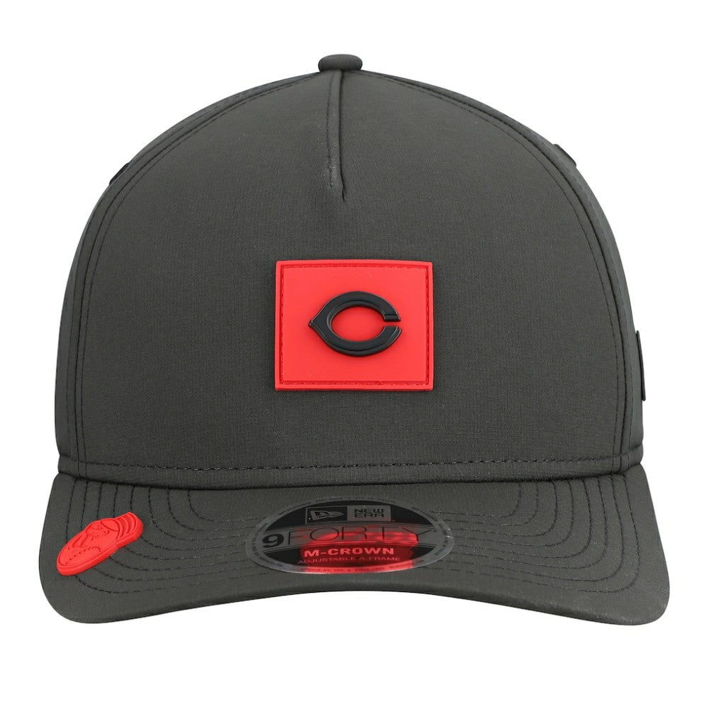 Cincinnati Reds 2026 Clubhouse 9FORTY A-Frame Adjustable Hat - Black | New Era