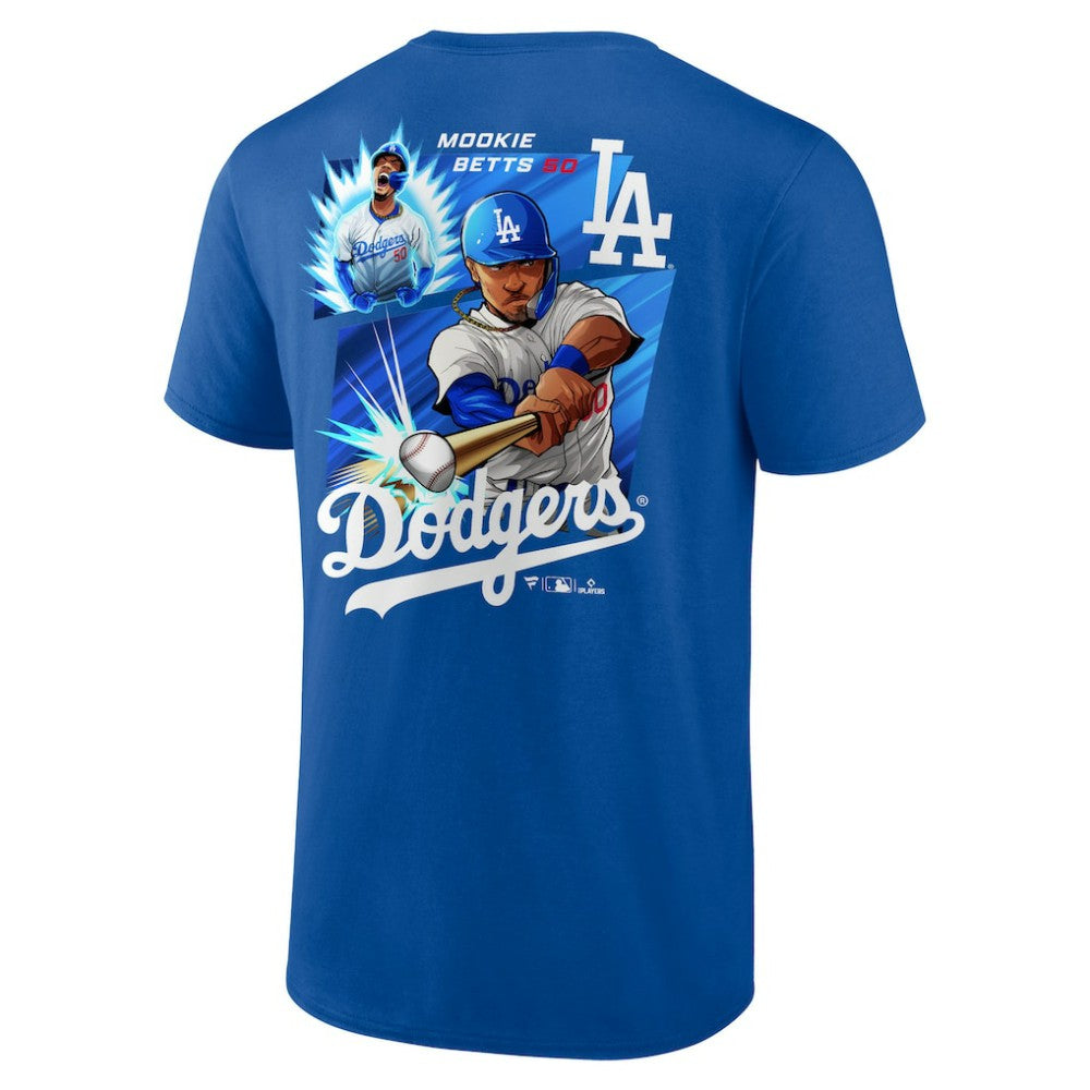 Mookie Betts Los Angeles Dodgers Anime Graphic T-Shirt - Royal