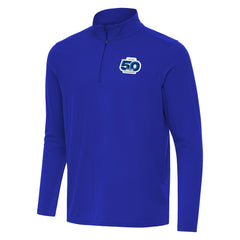 Seattle Seahawks Antigua 50th Season Intent Quarter-Zip Pullover - Royal cheap