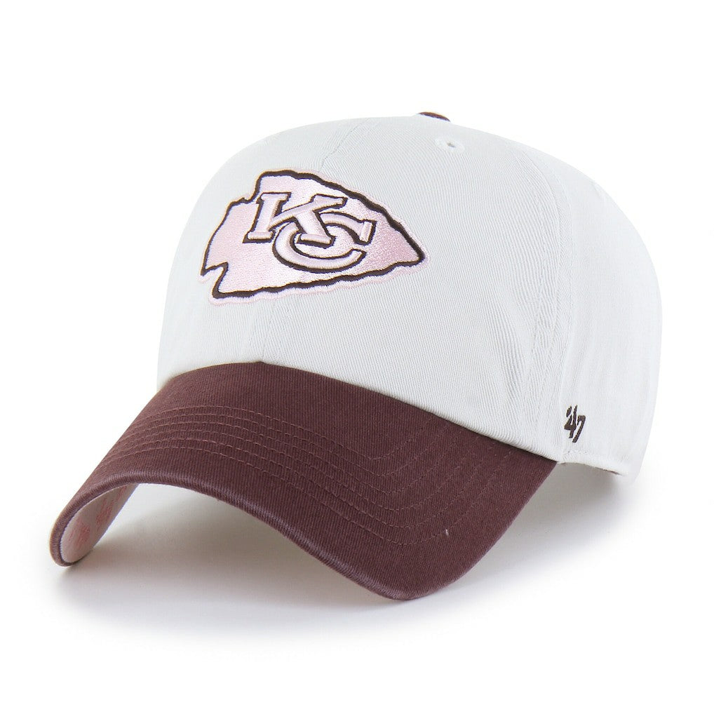 Kansas City Chiefs '47 Unisex Love Letter Clean Up Adjustable Hat - Stone/Burgundy for sale