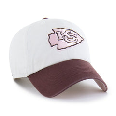 Kansas City Chiefs '47 Unisex Love Letter Clean Up Adjustable Hat - Stone/Burgundy for sale