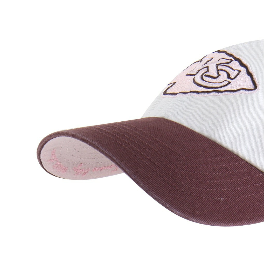 Kansas City Chiefs '47 Unisex Love Letter Clean Up Adjustable Hat - Stone/Burgundy for sale